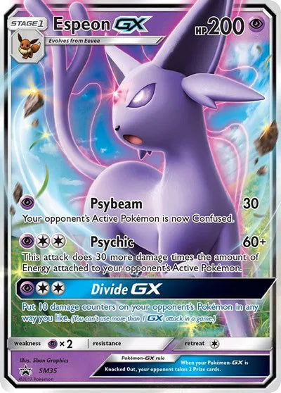 Espeon GX SM35 - Sun & Moon Promo - Holofoil