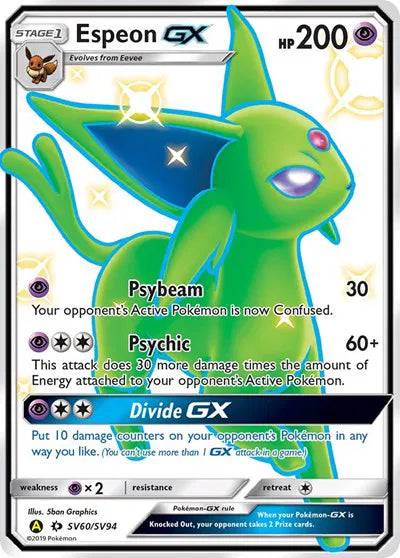 Espeon GX SV60/SV94 - Hidden Fates: Shiny Vault - Holofoil