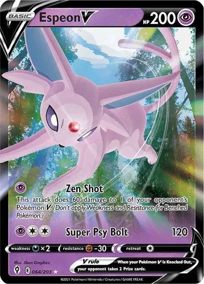 Espeon V 064/203 - Evolving Skies - Holofoil
