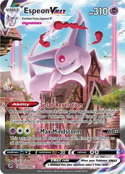 Espeon VMAX 270/264 - Fusion Strike - Holofoil