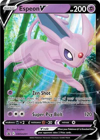 Espeon V SWSH201 - Sword & Shield Promo - Holofoil