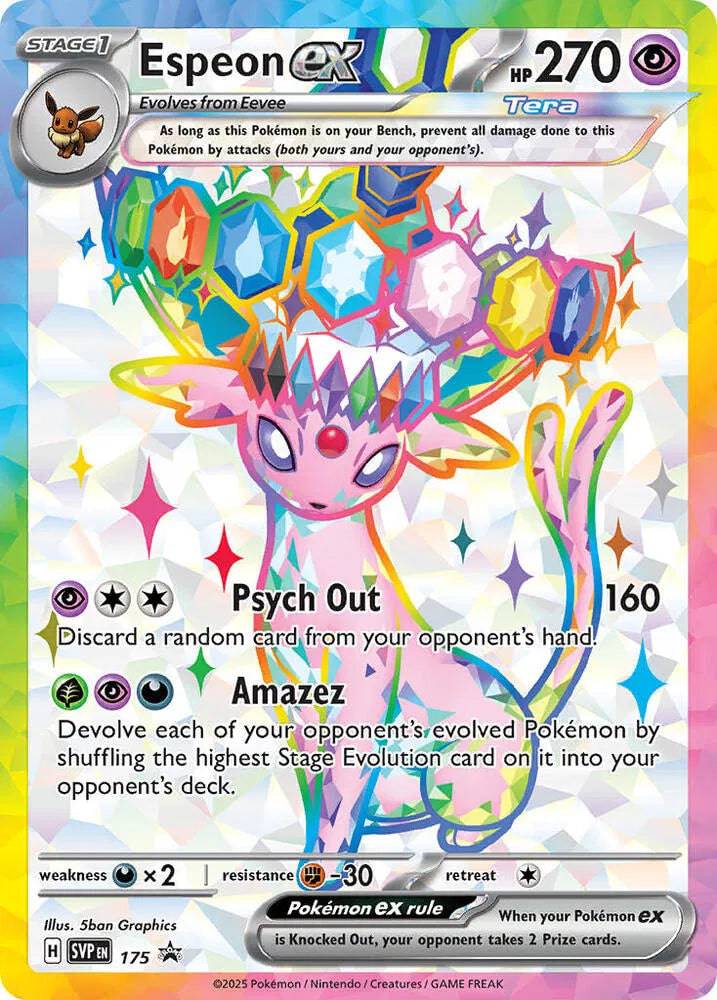 Espeon ex 175 - Scarlet & Violet Promo - Holofoil