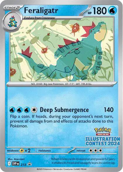 Feraligatr (Illustration Contest 2024) 213 - Scarlet & Violet Promo - Normal