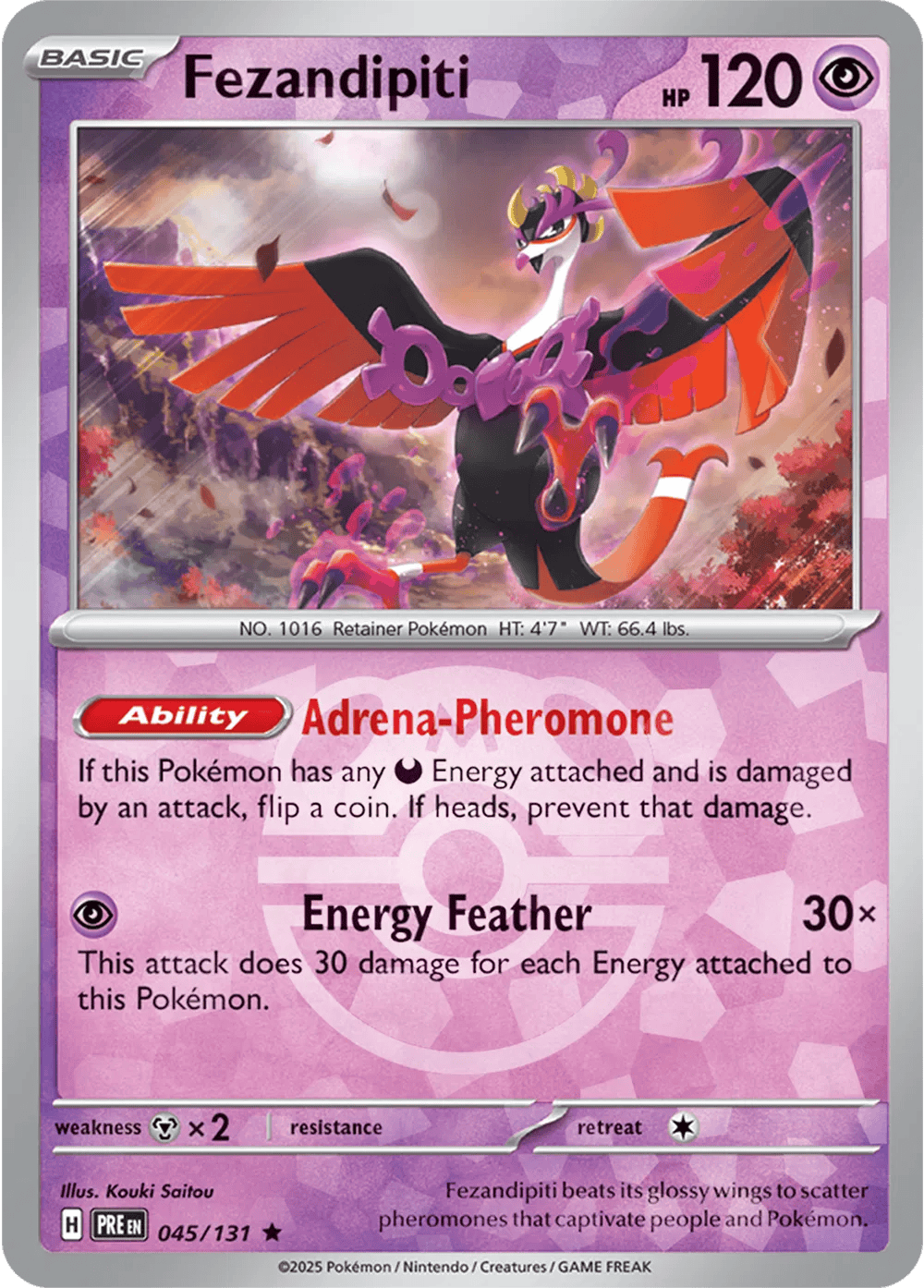 Fezandipiti 045/131 - Prismatic Evolutions - Master Ball Pattern