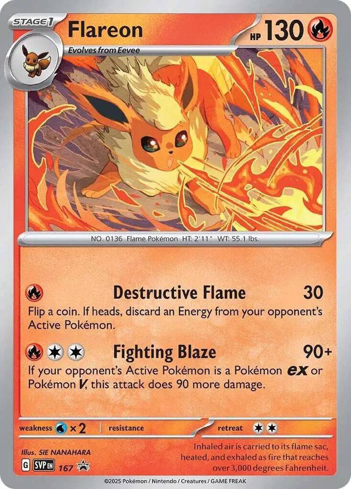 Flareon 167 - Scarlet Violet Promo - Cosmos Holo
