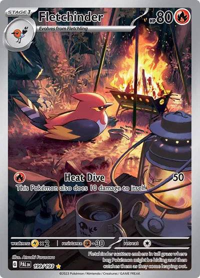 Fletchinder 199/193 - Paldea Evolved - Holofoil
