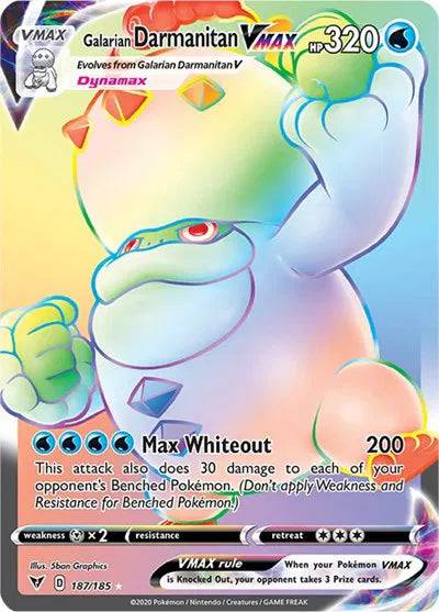 Galarian Darmanitan VMAX 187/185 - Vivid Voltage - Holofoil