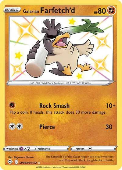 Galarian Farfetch'd SV063/SV122 - Shining Fates: Shiny Vault - Holofoil