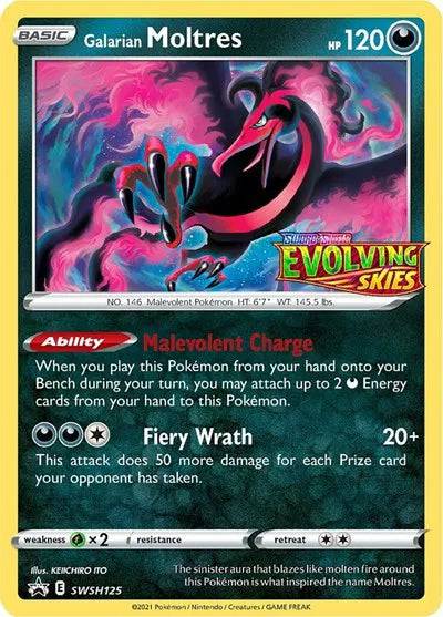 Galarian Moltres (Prerelease) SWSH125 - Sword & Shield Promo - Holofoil