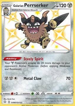 Galarian Perrserker SV087/SV122 - Shining Fates: Shiny Vault - Holofoil