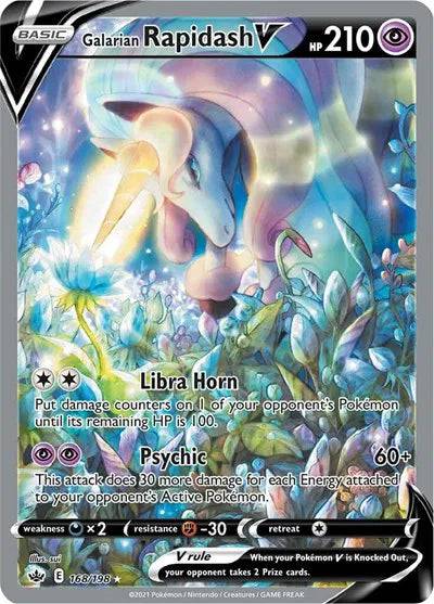 Galarian Rapidash V 168/198 - Chilling Reign - Holofoil