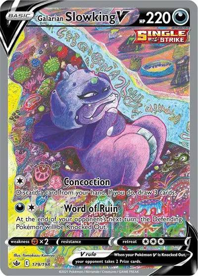 Galarian Slowking V 179/198 - Chilling Reign - Holofoil