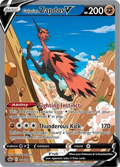 Galarian Zapdos V 174/198 - Chilling Reign - Holofoil