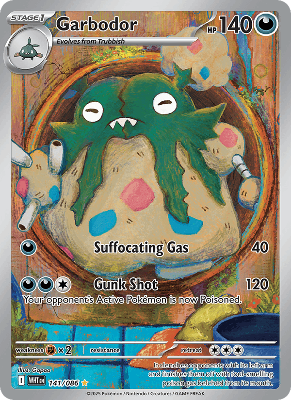 Garbodor 141/086 - White Flare - Holofoil