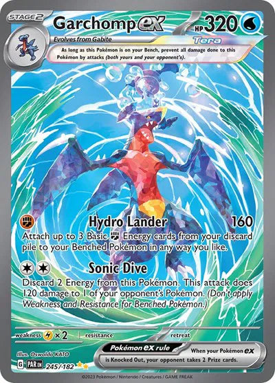 Garchomp ex 245/182 - Paradox Rift - Holofoil