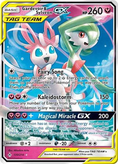 Gardevoir & Sylveon GX 130/214 – Unbroken Bonds – Holofoil