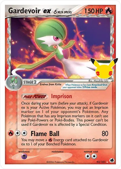 Gardevoir ex 93/101 - Celebrations: Classic Collection - Holofoil