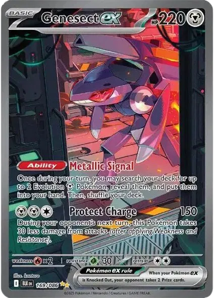Genesect ex 169/086 - Black Bolt - Holofoil