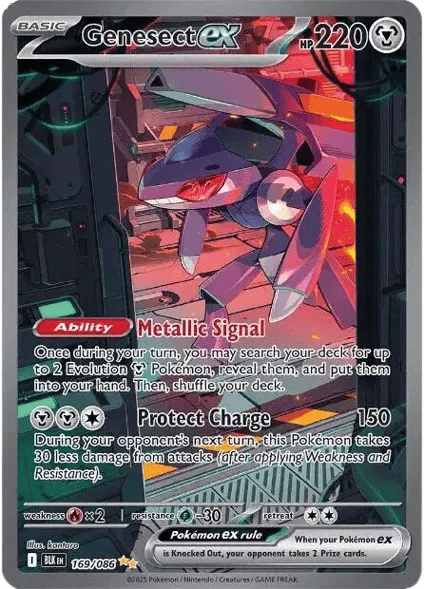 Genesect ex 169/086 - Black Bolt - Holofoil