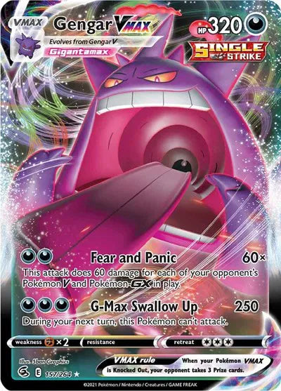 Gengar VMAX 157/264 - Fusion Strike - Holofoil