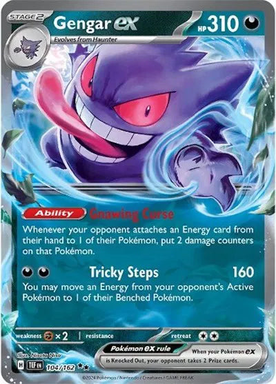 Gengar ex 104/162 - Temporal Forces - Holofoil