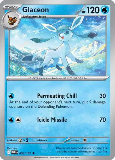 Glaceon 054/167 - Twilight Masquerade - Holofoil