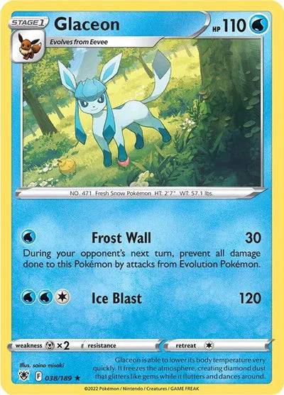 Glaceon 038/189 - Astral Radiance - Normal