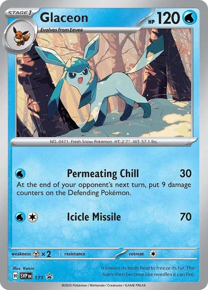Glaceon 171 - Scarlet & Violet Promo - Cosmos Holo