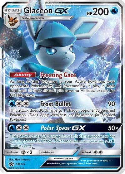 Glaceon GX SM147 - Sun & Moon Promo - Holofoil