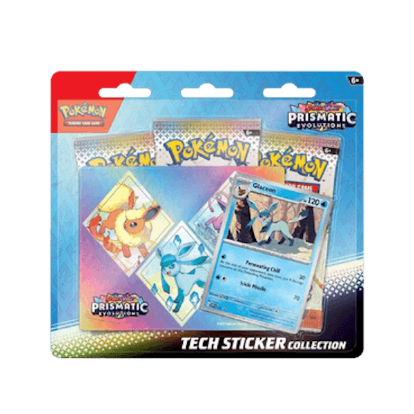 Pokémon Prismatic Evolutions: Glaceon Tech Sticker Collection