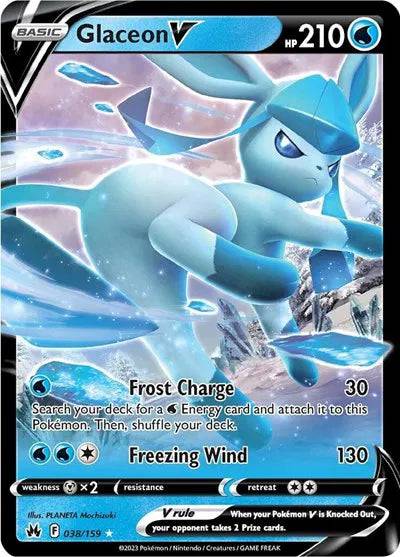 Glaceon V 038/159 - Crown Zenith - Holofoil