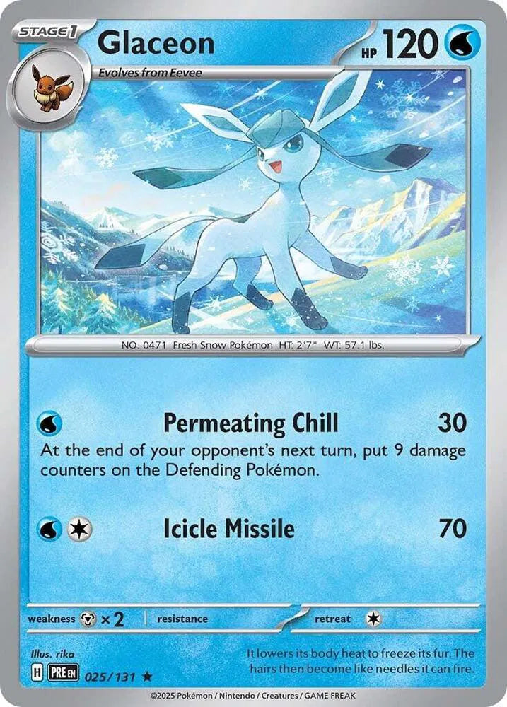 Glaceon 025/131 - Prismatic Evolutions - Holofoil
