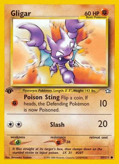 Gligar 59/111 - Neo Genesis (First Edition) - Normal