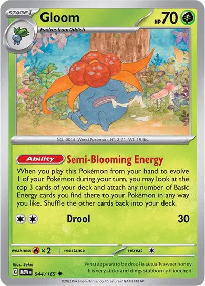 Gloom 044/165 - Scarlet & Violet 151 - Reverse Holofoil