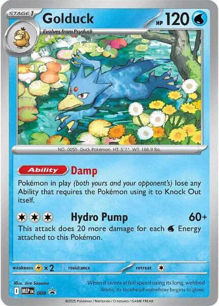 Golduck 008 - Mega Evolution Promos - Holofoil