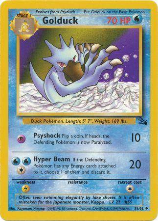 Golduck 35/62 - Fossil (Unlimited) - Normal