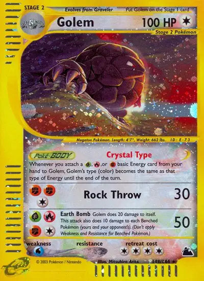 Golem 148/144 - Skyridge - Holofoil