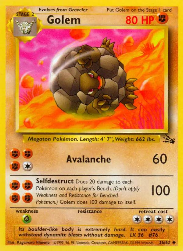 Golem 36/62 - Fossil (Unlimited) - Normal