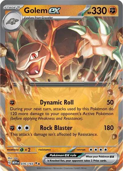 Golem ex 076/165 - Scarlet & Violet 151 - Holofoil