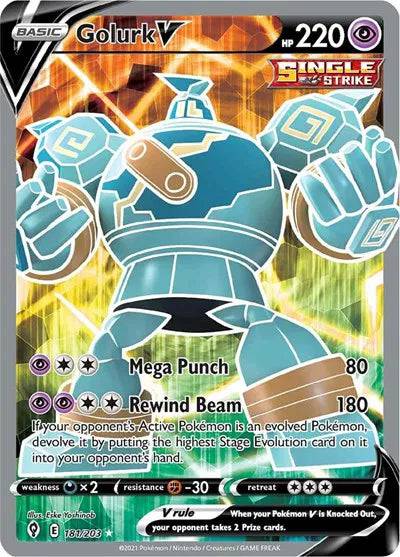 Golurk V 181/203 - Evolving Skies - Holofoil