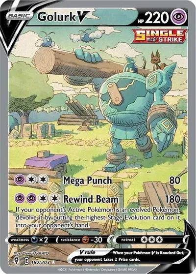 Golurk V 182/203 - Evolving Skies - Holofoil