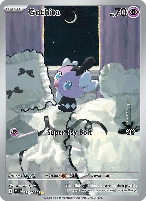 Gothita 124/086 - White Flare - Holofoil