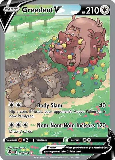 Greedent V 257/264 - Fusion Strike - Holofoil