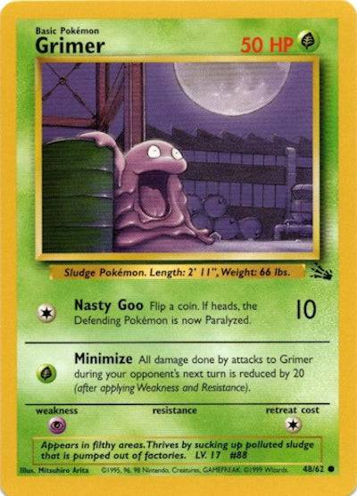 Grimer 48/62 - Fossil (Unlimited) - Normal