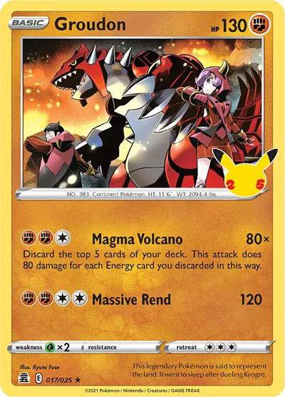 Groudon 017/025 - Celebrations - Holofoil