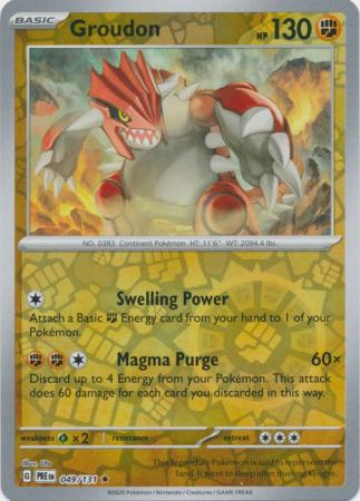 Groudon 049/131 - Prismatic Evolutions - Reverse Holofoil