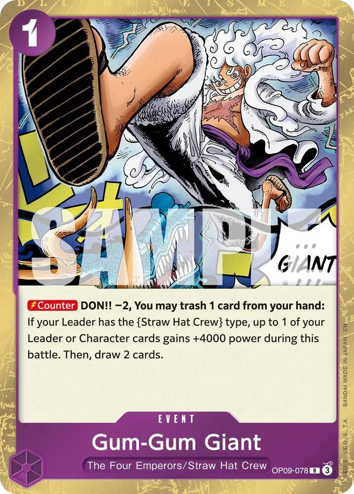 Gum-Gum Giant (Reprint) OP09-078 - The Best Vol.2 - Foil