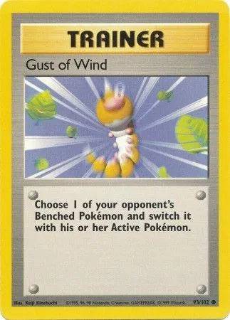 Gust of Wind 93/102 - Base Set (Unlimited) - Normal