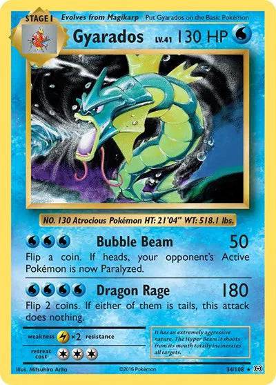 Gyarados 34/108 - Evolutions - Holofoil
