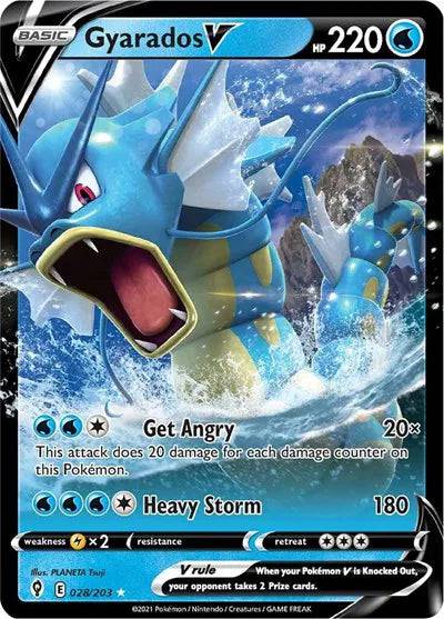 Gyarados V 028/203 - Evolving Skies - Holofoil